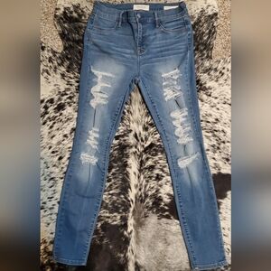 PacSun Light Blue Distressed Skinny Jeans